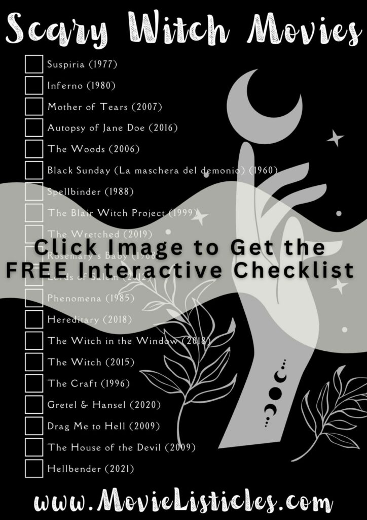 witch movies checklist