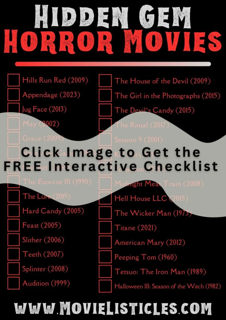 hidden gem horror movies checklist