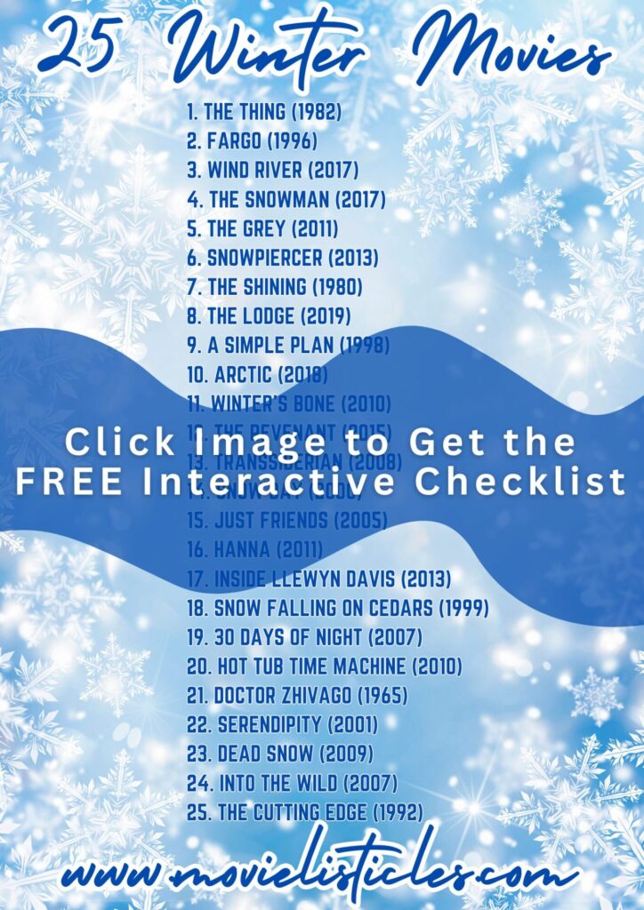 winter movies for adults checklist