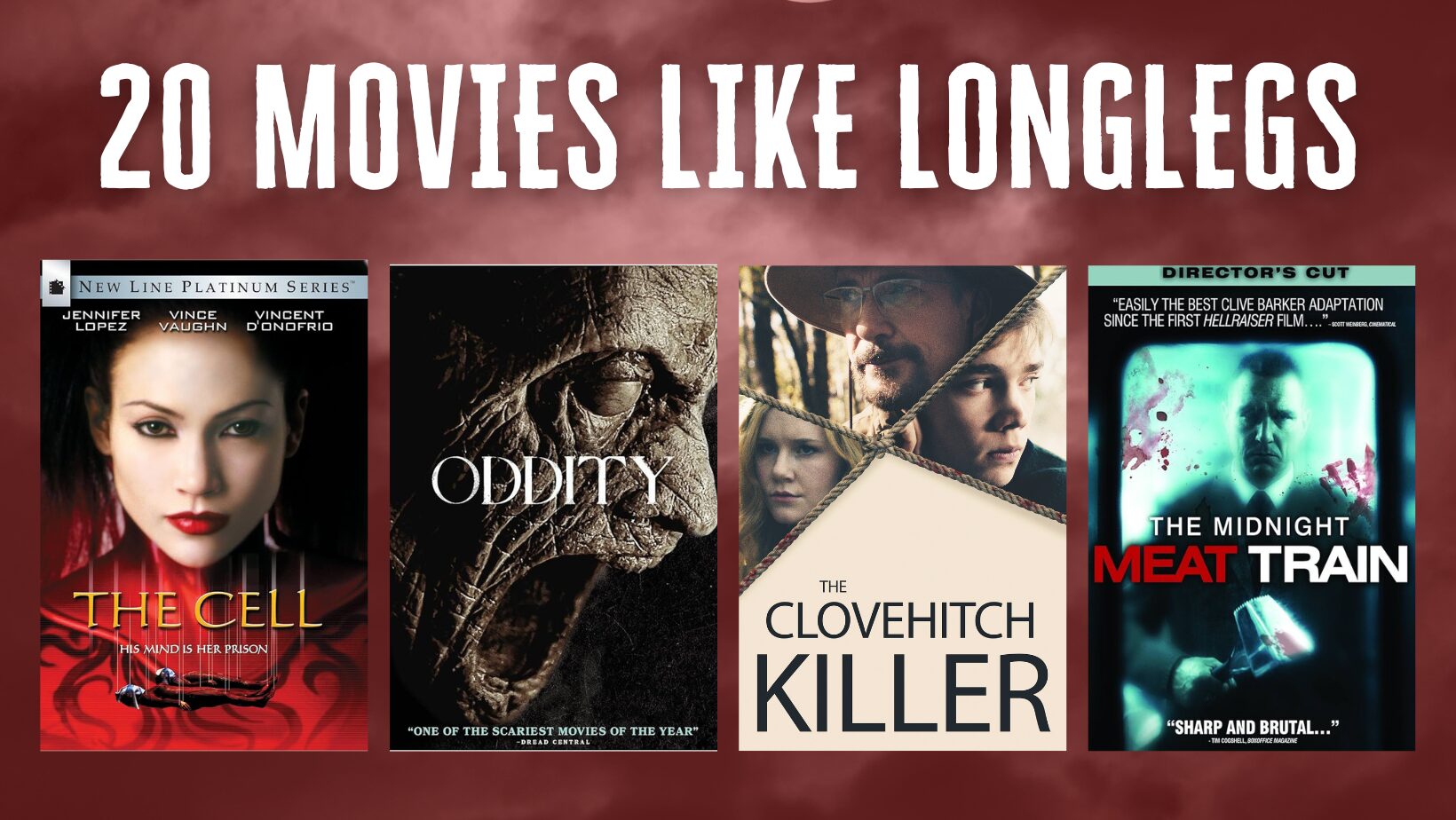 20 creepy horror crime thriller movies like longlegs